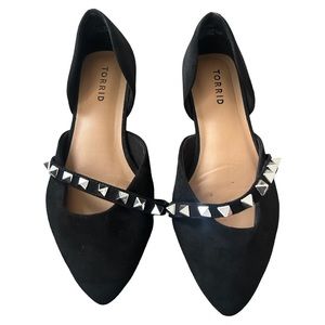 Torrid Studded D'Orsay Flat (WW) Size 9